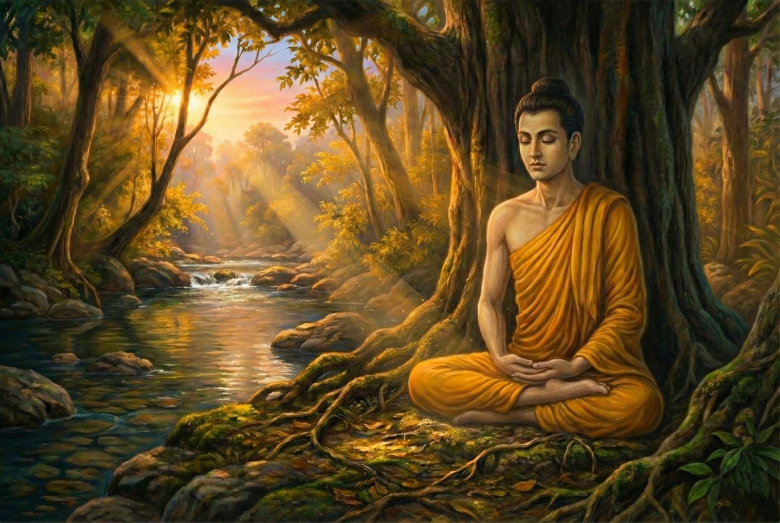 सिद्धार्थ को मध्यम मार्ग मिलना